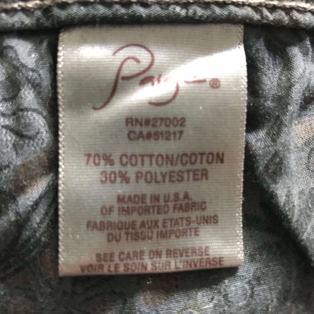 NWOT Paige Hidden Hills Jeans. Made in the USA. 27 - Picture 5 of 5